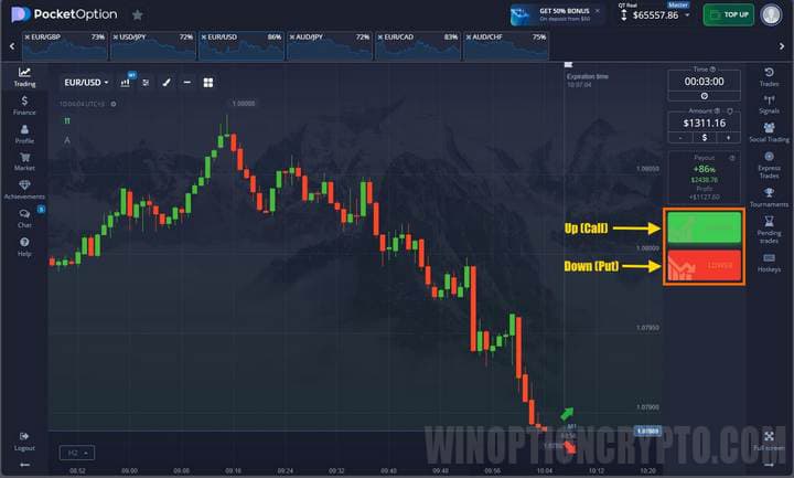 type of binary options