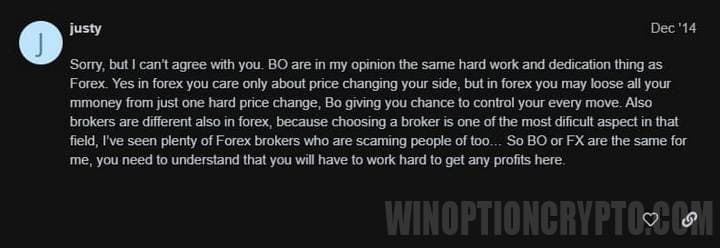 user review of binary options trading