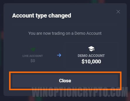 demo account changed