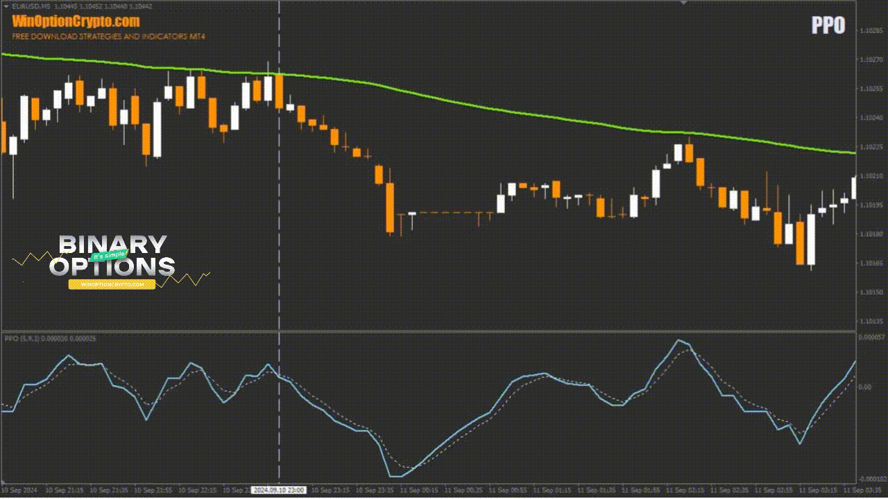 Opening a Put Option with the PPO Indicator