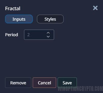 Fractals settings