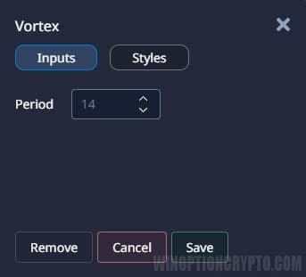 Vortex settings