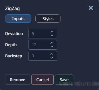 Zig Zag settings