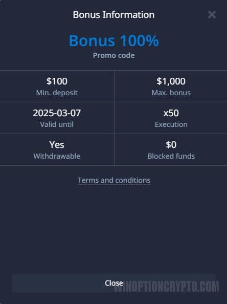 conditions for using bonuses in pocket option