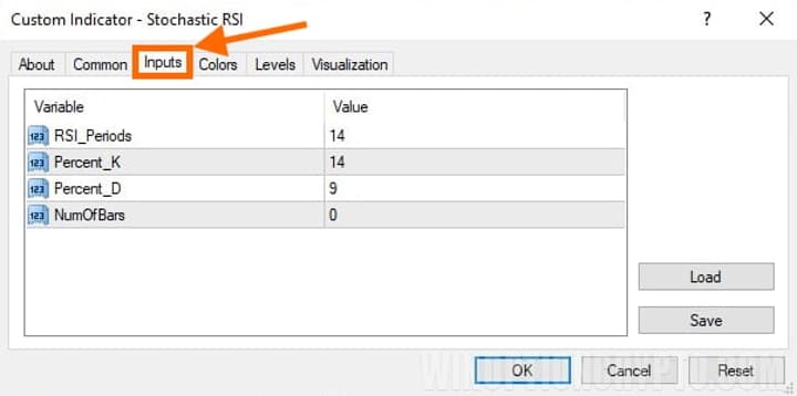 mt4 indicator input parameters