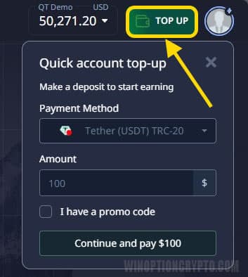 demo account replenishment