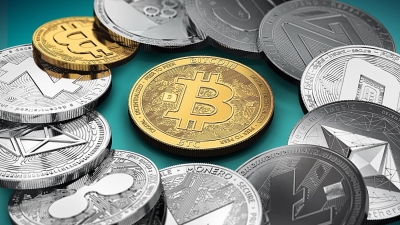bitcoin and cryptocurrency coins