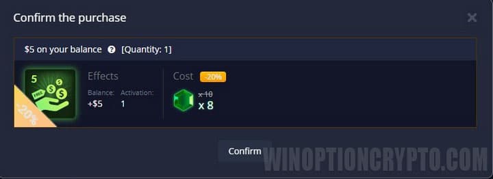 buy crystals on pocket option market