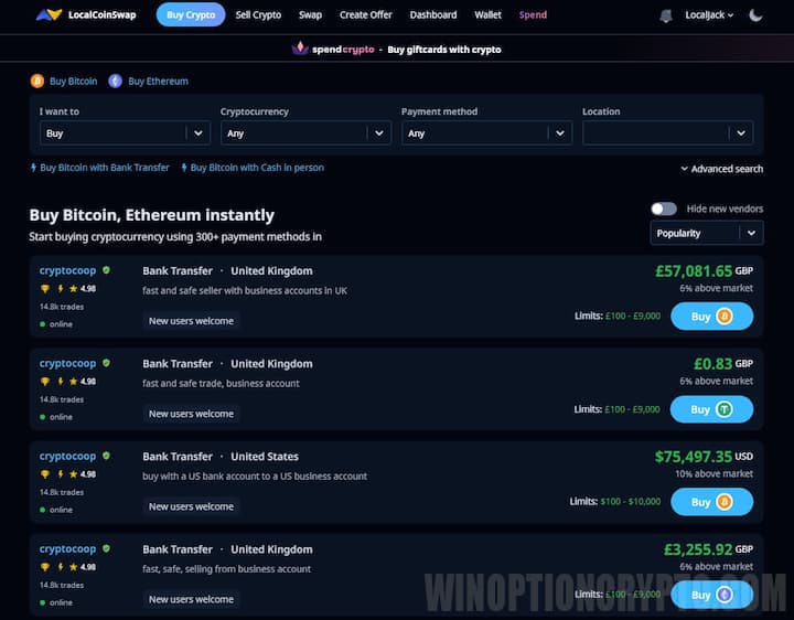 p2p exchange platform localcoinswap