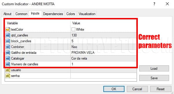 Correct settings in andre_motta