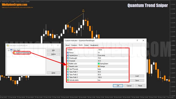 Quantum Trend Sniper settings
