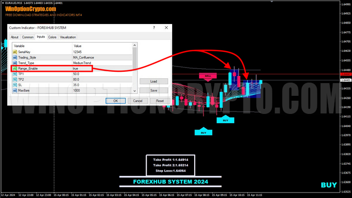 setting range enable parameter in forexhub system