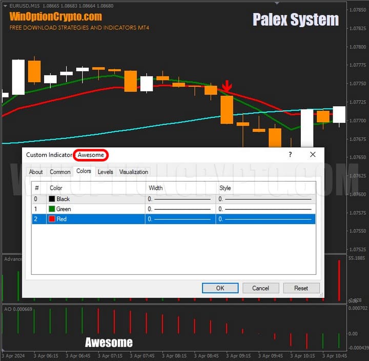 awesome settings in palex system